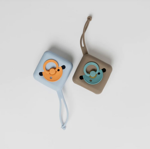 Pacifier Soft Case - Dusty Blue - BIBS Denmark