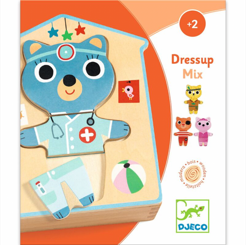 Dressup Mix Wooden Puzzle Set - Djeco