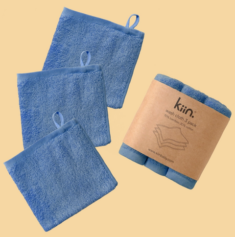 Wash Cloth 3 Pack - Blue Shadow - Kiin
