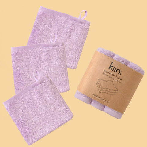 Wash Cloth 3 Pack - Lilac - Kiin