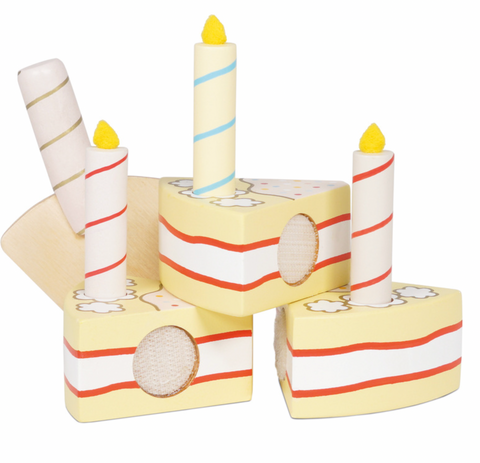 Vanilla Birthday Cake  - Wooden Toy - Le Toy Van