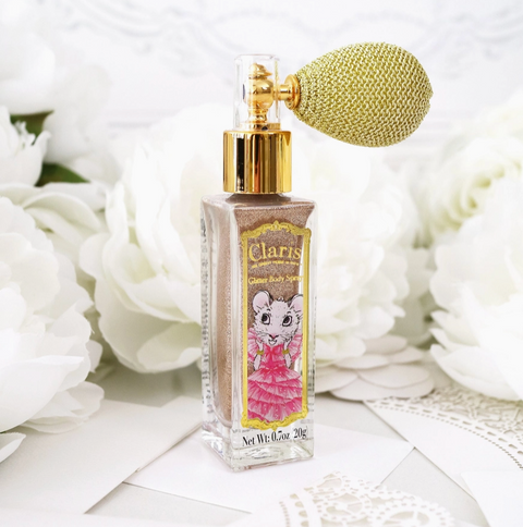 Claris Glitter Body Spray Atomiser - Pink Poppy