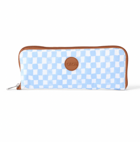 Fold-Up Tote - Blue Check - OIOI