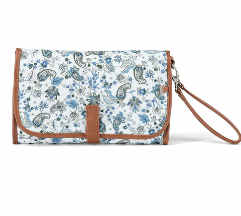 Change Mat Clutch - Blue Paisley - OIOI