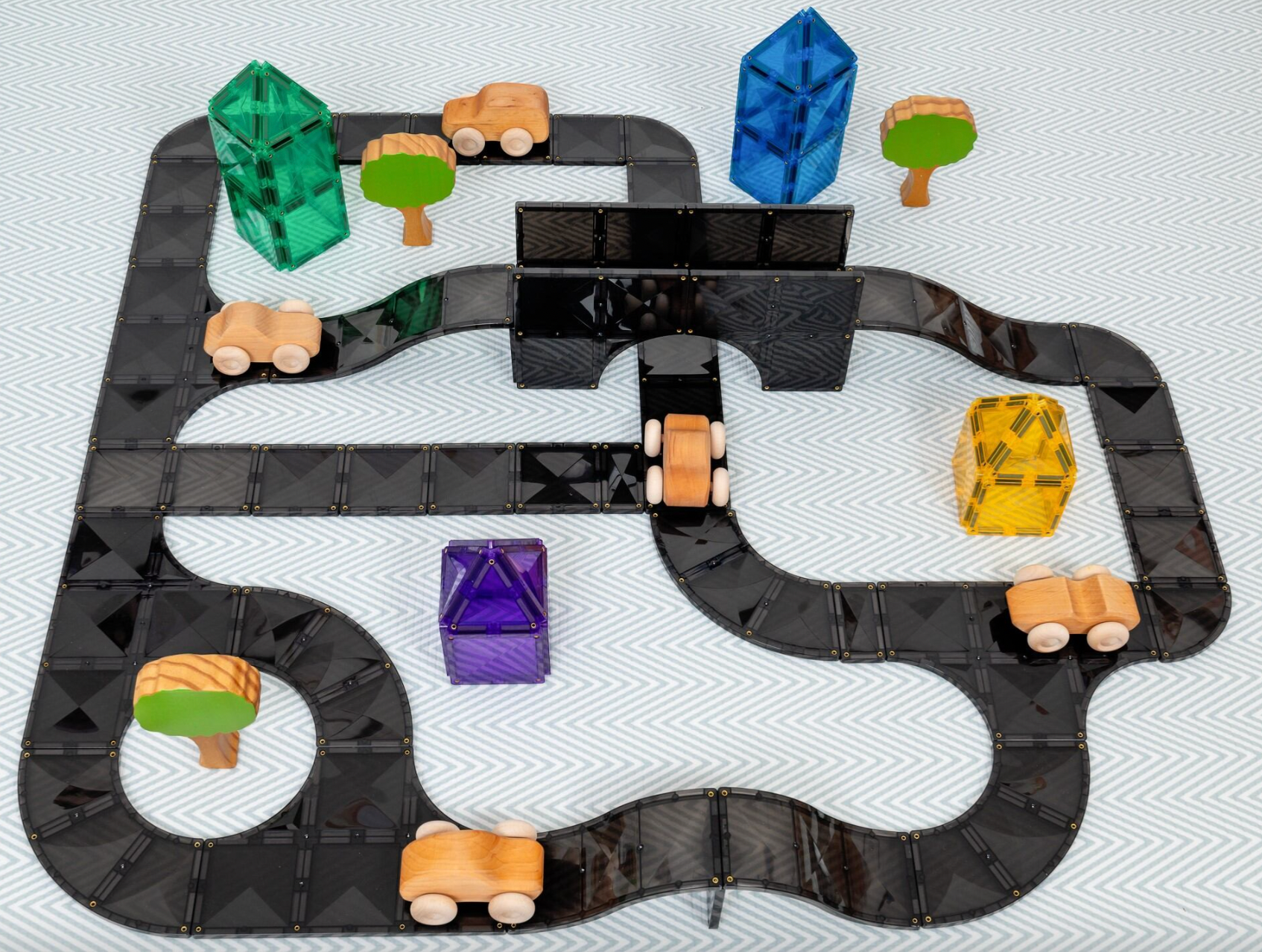 Roads Creative Pack - 48 pieces - Connetix STOCK DUE LATE APRIL