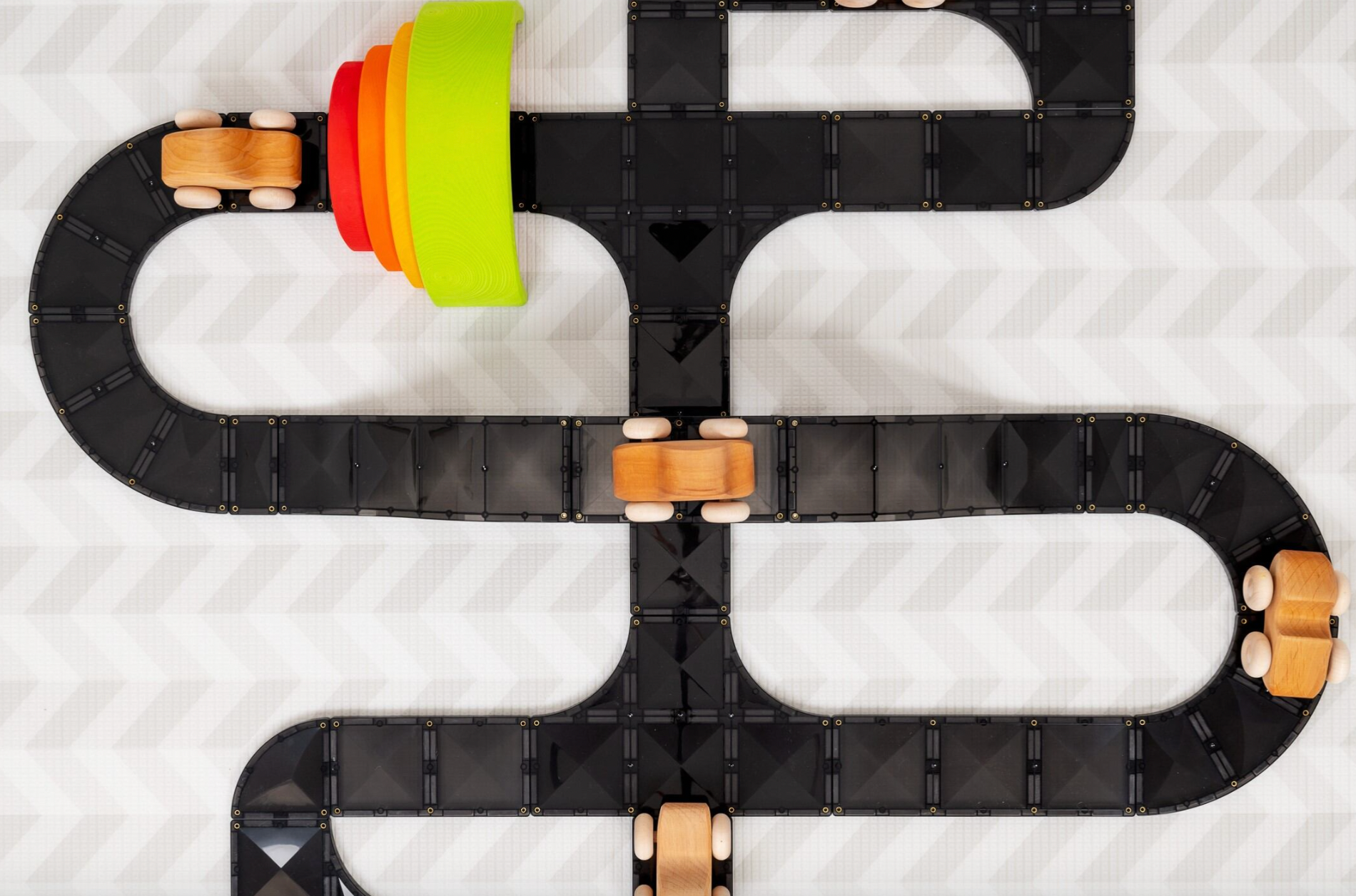 Roads Creative Pack - 48 pieces - Connetix STOCK DUE LATE APRIL