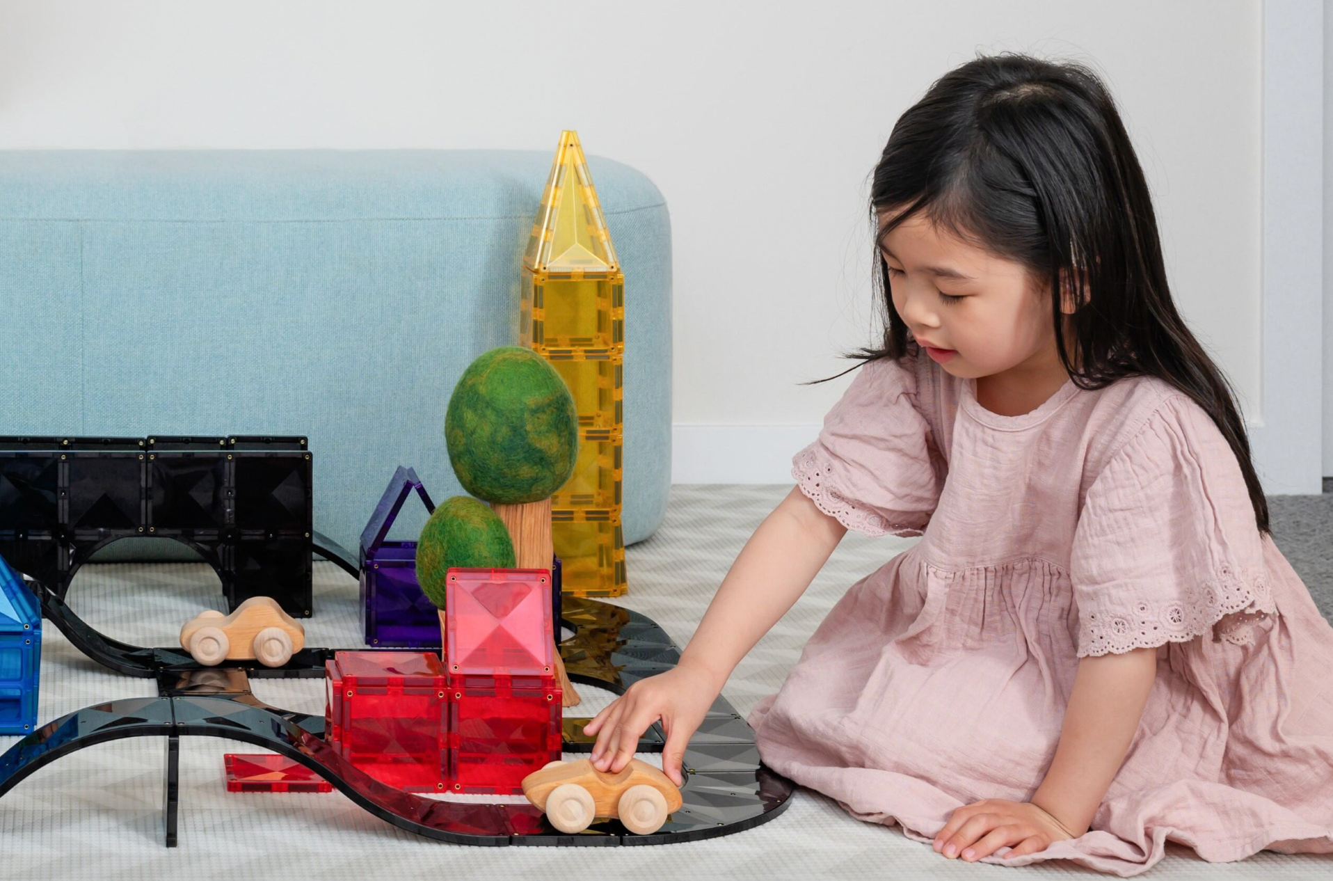 Roads Creative Pack - 48 pieces - Connetix STOCK DUE LATE APRIL