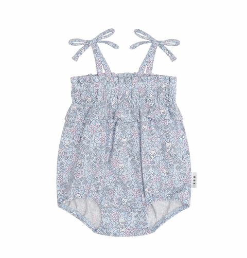 Bluebell Floral Bubble Onesie - Huxbaby