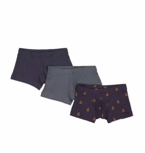 Organic Cotton 3PK Trunk Lava Constellation Fox Cubs - Jamie Kay DISCOUNTED