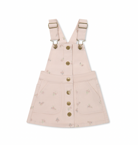 Vintage Overall Dress - Goldie Embroidery - Jamie Kay