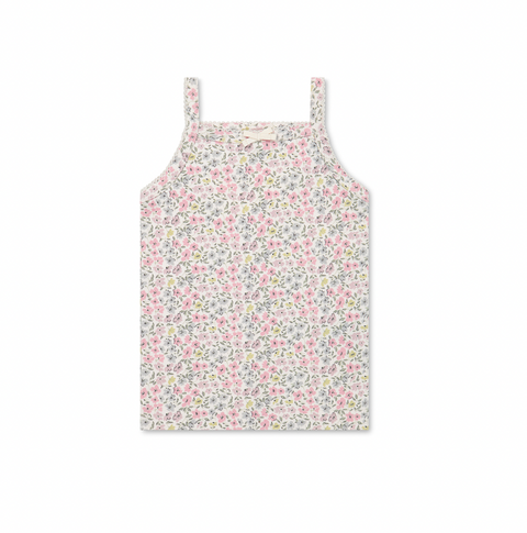 Organic Cotton Singlet - Fifi Mini Slightly Pink - Jamie Kay