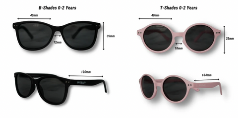 Baby T-Shades 0-2 Years with Adjustable Head Strap - Rosewater Pink - BukiBaby Sunglasses