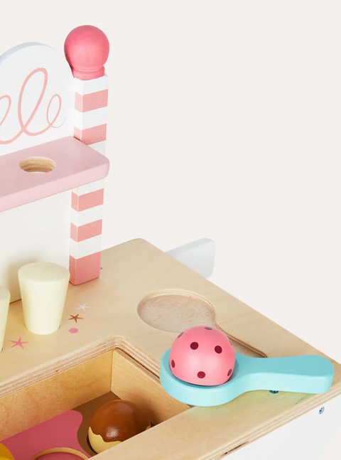 Push Along Ice Cream Cart - Tender Leaf Toys