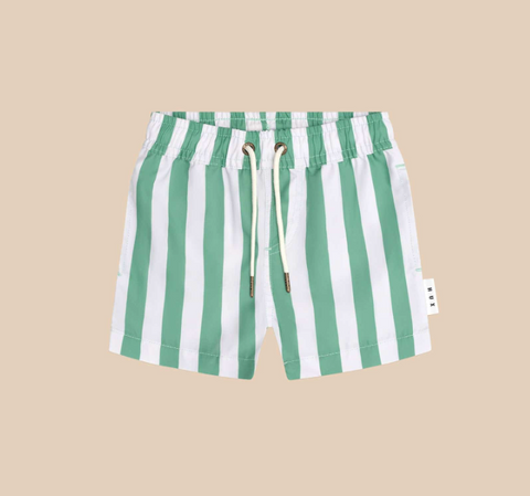 Cabana Stripe Swim Short - Huxbaby