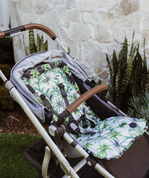 Reversible Pram Liner - Tropical - OIOI