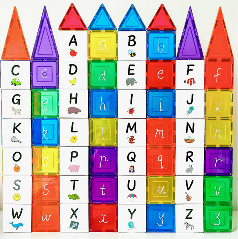 Magnetic Tile Topper - Alphabet Upper Case Pack - Learn & Grow