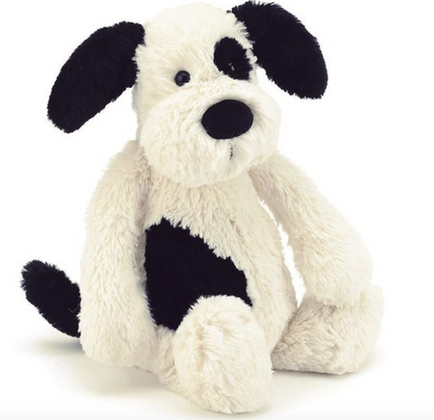 Bashful Black & Cream Puppy - Jellycat