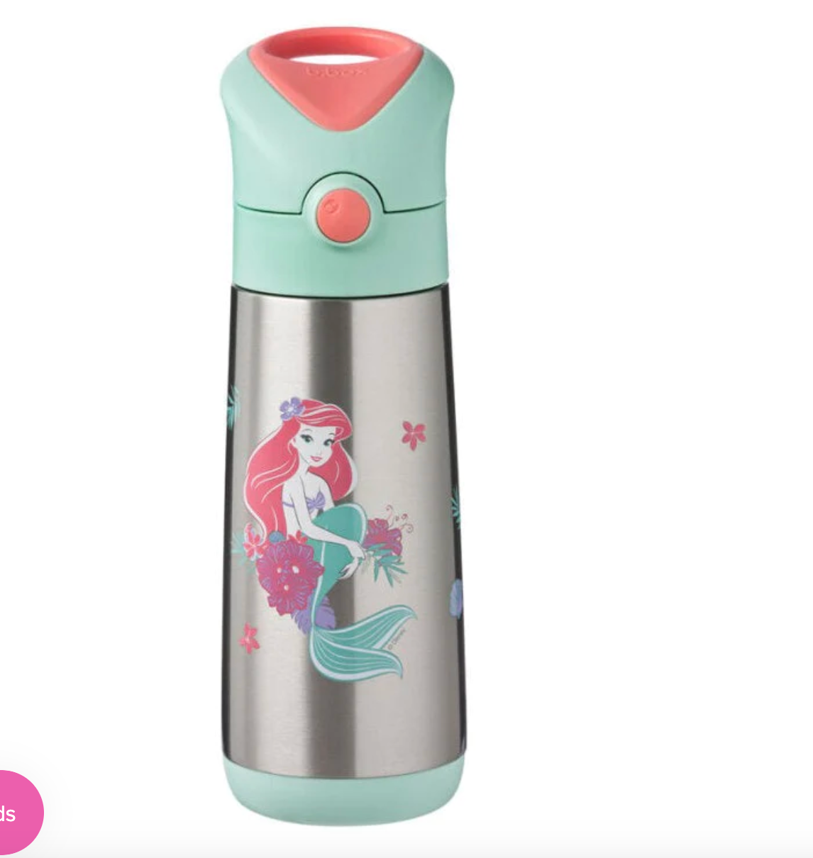 Insulated Drink Bottle 500ml - The Little Mermaid - B Box - DISCOUNTED