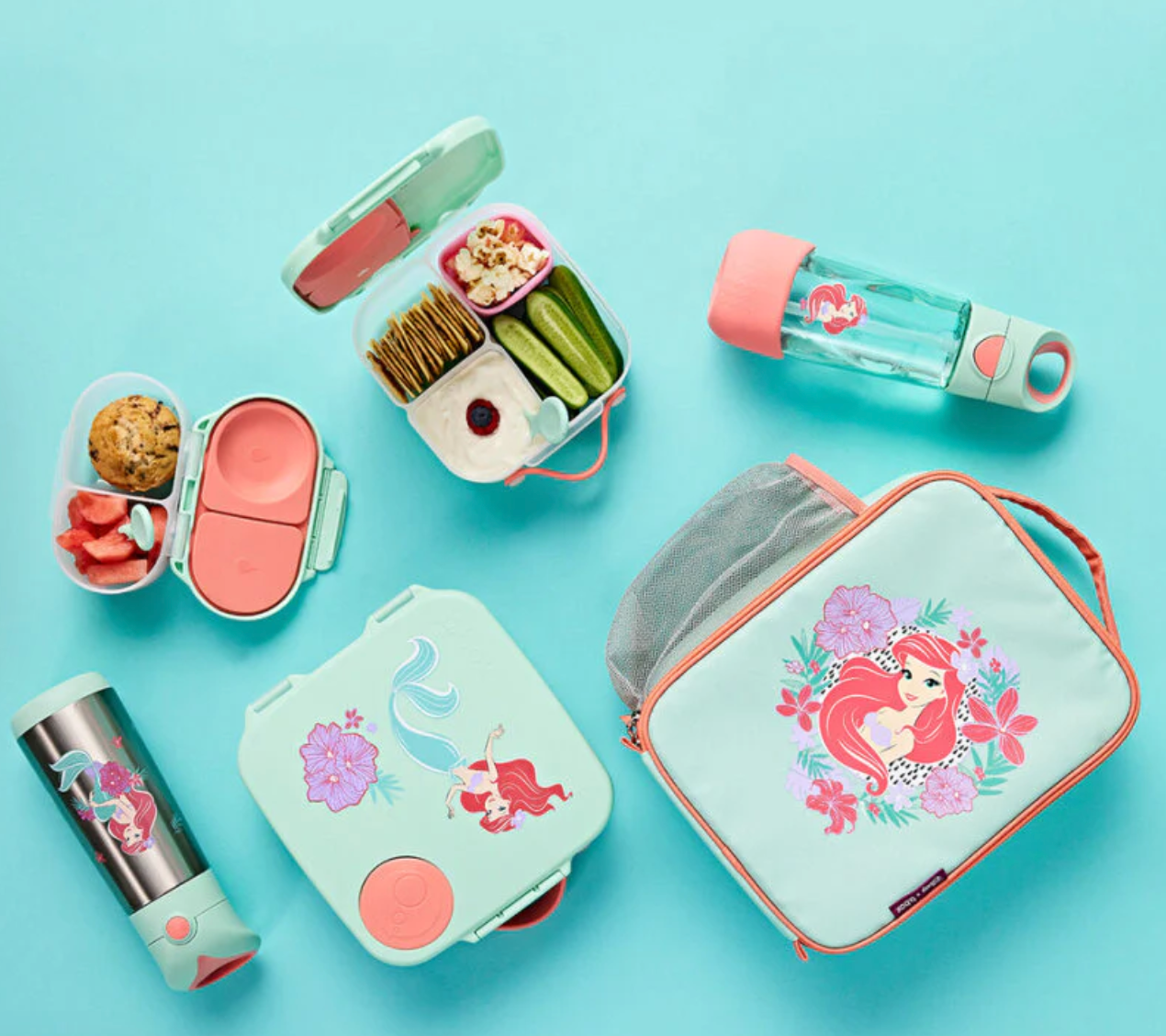 Insulated Drink Bottle 500ml - The Little Mermaid - B Box - DISCOUNTED