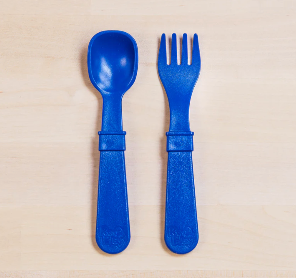 Fork & Spoon Set - Navy Blue - RePlay