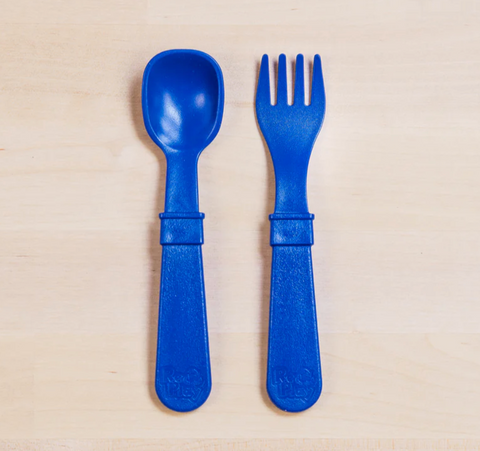 Fork & Spoon Set - Navy Blue - RePlay