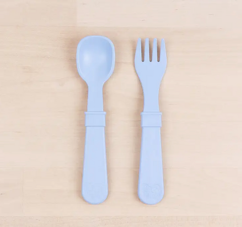 Fork & Spoon Set - Ice Blue - RePlay