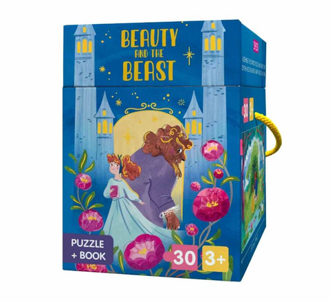 Fairy Tale Puzzle & Book Set - Beauty and the Beast - Sassi