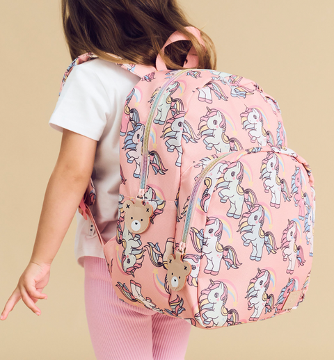 Rainbow Unicorn Backpack - Memory Lane - Huxbaby