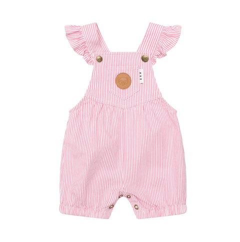 Candy Stripe Bubble Onesie - Bubblegum Stripe - Huxbaby