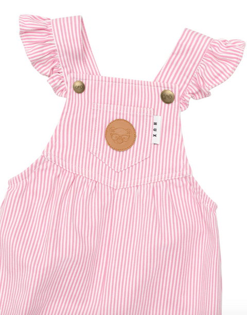 Candy Stripe Bubble Onesie - Bubblegum Stripe - Huxbaby