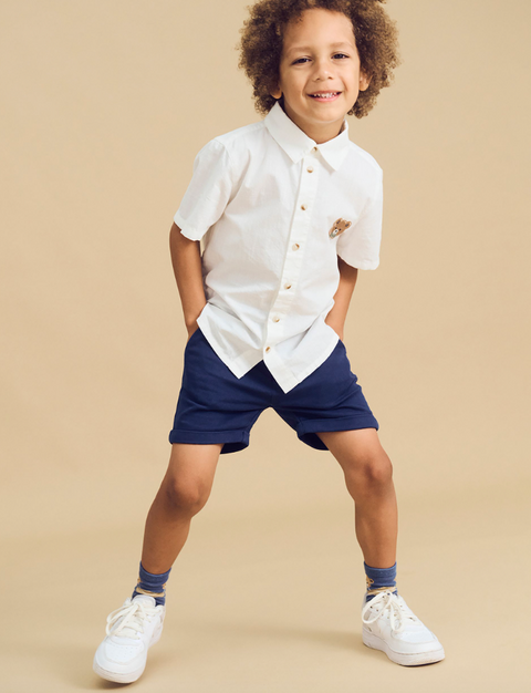 Chino Shorts - Navy - Huxbaby DISCOUNTED