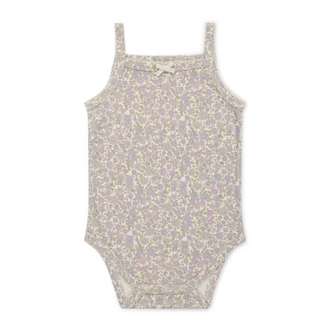 Organic Cotton Bridget Singlet Bodysuit - Chloe Lavender - Jamie Kay