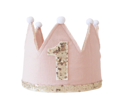 1st Birthday Crown Pink - Alimrose