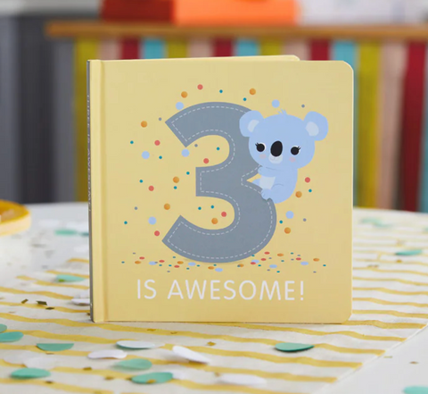 Three is Awesome! Birthday Book - Hallmark