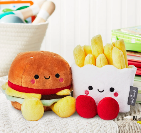 Better Together Burger and Fries - Magnetic Plush Pair - Hallmark