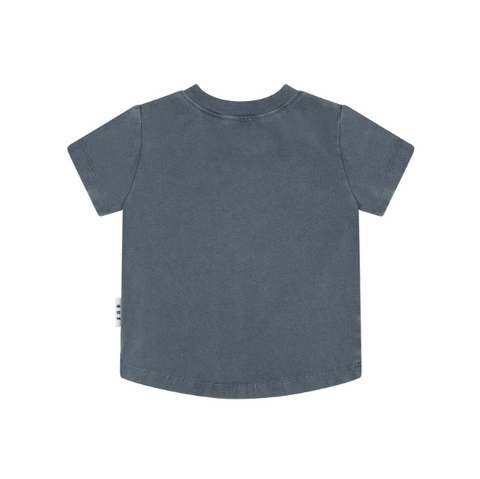 Digger Hux T-Shirt - Washed Navy - Huxbaby DISCOUNTED