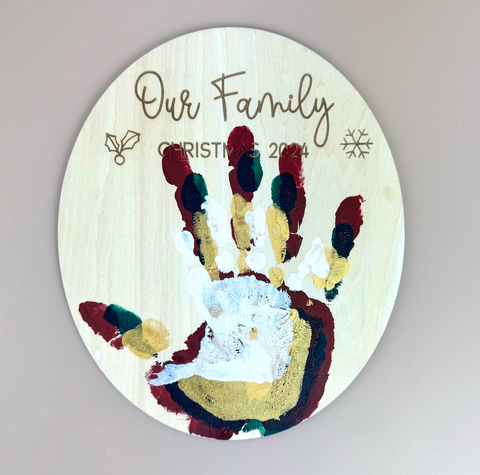 Our Family - Handprints - Christmas 2024 - Luma Light