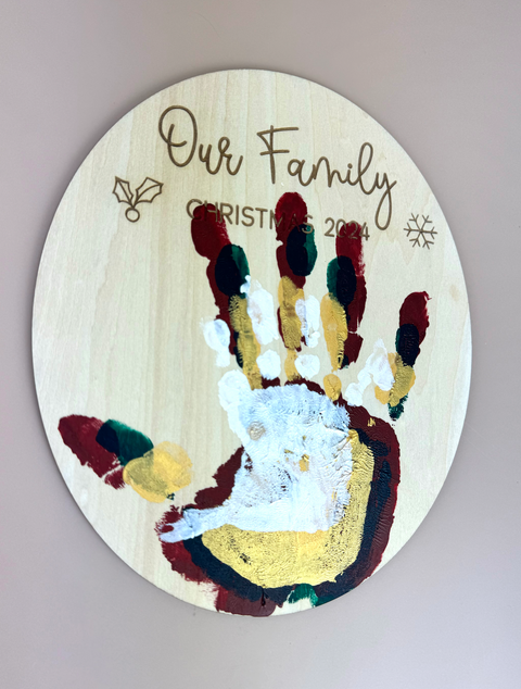 Our Family - Handprints - Christmas 2024 - Luma Light