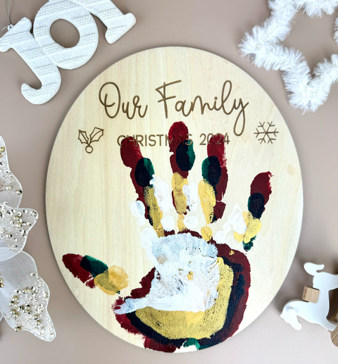 Our Family - Handprints - Christmas 2024 - Luma Light