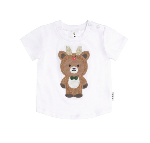 Reindeer Hux T-Shirt - White - Huxbaby