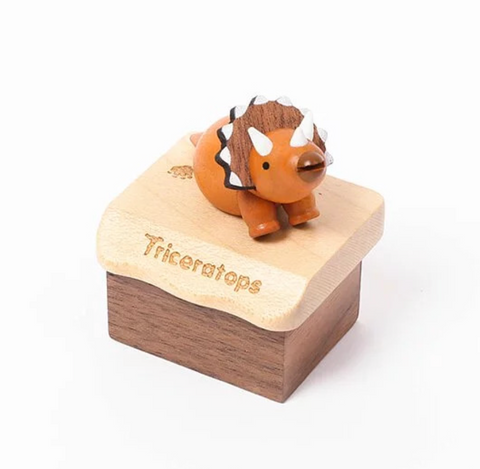 Triceratops Mini Music Box - Wooderful Life