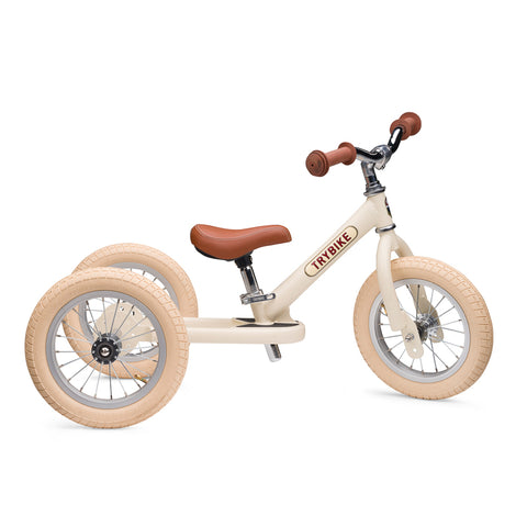 Convertible Trike & Balance Bike - Cream - Trybike