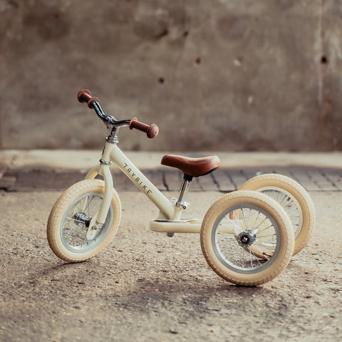 Convertible Trike & Balance Bike - Cream - Trybike