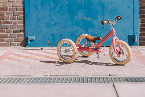 Convertible Trike & Balance Bike - Matte Pink - Trybike