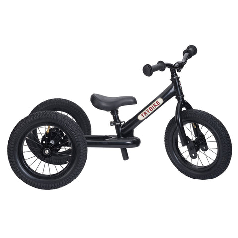 Convertible Trike & Balance Bike - Black - Trybike