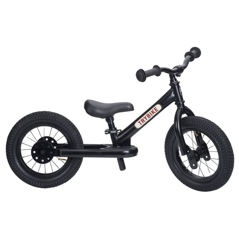 Convertible Trike & Balance Bike - Black - Trybike