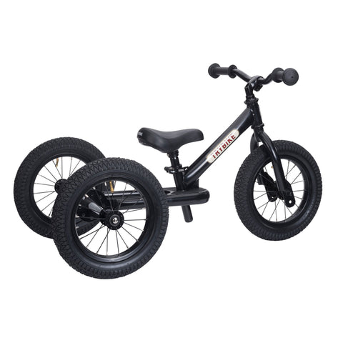 Convertible Trike & Balance Bike - Black - Trybike