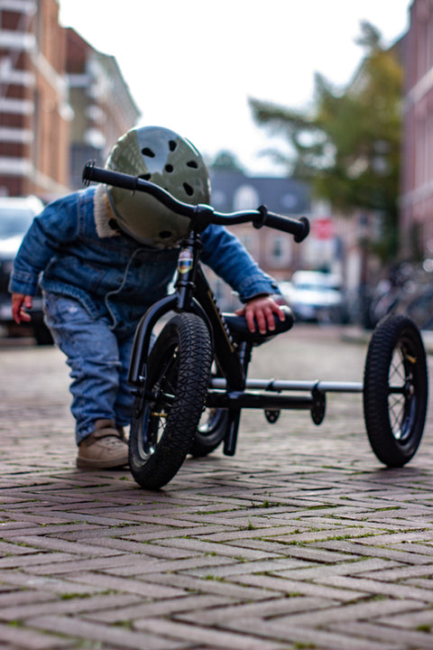 Convertible Trike & Balance Bike - Black - Trybike