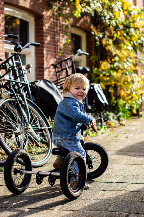 Convertible Trike & Balance Bike - Black - Trybike