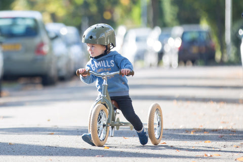 Convertible Trike & Balance Bike - Matte Green - Trybike